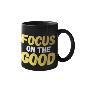 Focus Work Printed Coffee Cearmic Mug (350 Ml) - Image 1