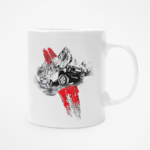 Race Car Printed Coffee Ceramic Mug (350 ml) - Image 3