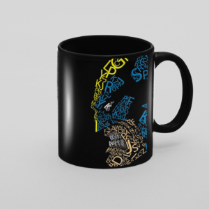 Yellow Blue Anime Printed Coffee Ceramic Mug (350 ml) - Image 2