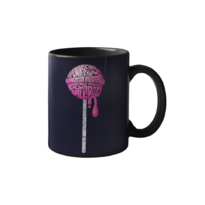 Pink Pop Printed Coffee Ceramic Mug (350 ml) - Image 1