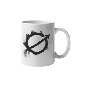 No Entry Printed Coffee Cearmic Mug 350 ml - Image 1
