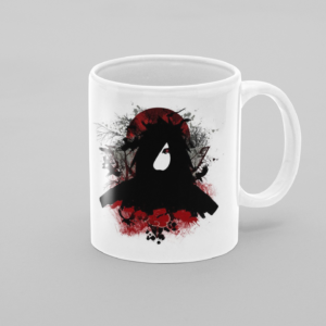 Red Printed Coffee Cearmic Mug 350 ml - Image 2