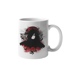 Red Printed Coffee Cearmic Mug 350 ml - Image 1