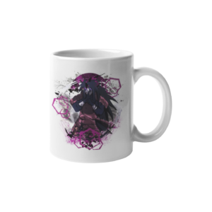 Purple Printed Coffee Cearmic Mug 350 ml - Image 1