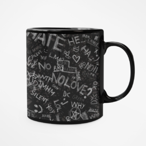 No Love Printed Coffee Cearmic Mug (350 Ml) - Image 3