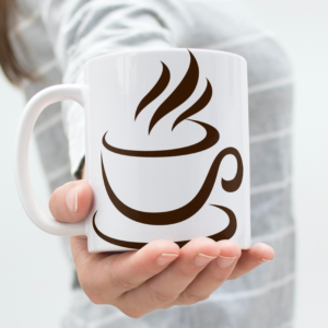 Coffee Logo Printed Coffee Cearmic Mug (350 Ml) - Image 1