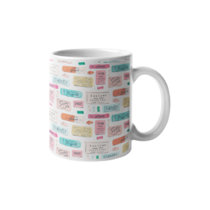 MultiColor Printed Coffee Cearmic Mug (350 Ml) - Image 1