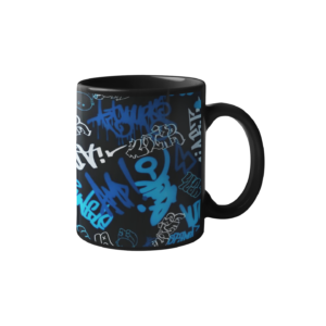 Blue Anime Printed Coffee Cearmic Mug (350 Ml) - Image 1