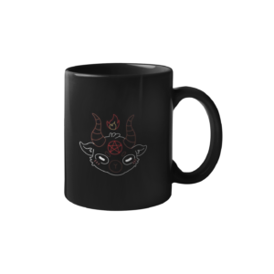 Devil Bull Face Printed Coffee Cearmic Mug (350 Ml) - Image 2