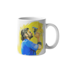 M.S Dhoni Printed Coffee Cearmic Mug - Image 1