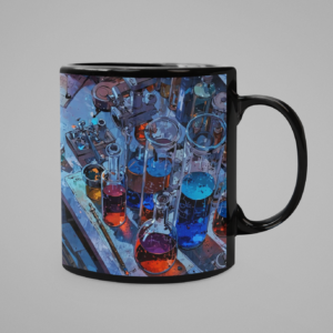 Chemical Lab Printed Coffee Cearmic Mug (350 Ml) - Image 2