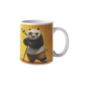 Panda With Rope Printed Coffee Cearmic Mug (350 Ml) - Image 1