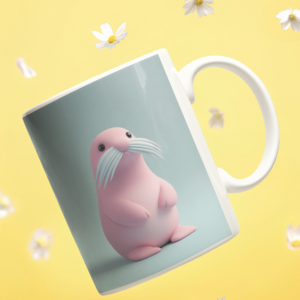 Cartoon Printed Coffee Cearmic Mug (350 Ml) - Image 3