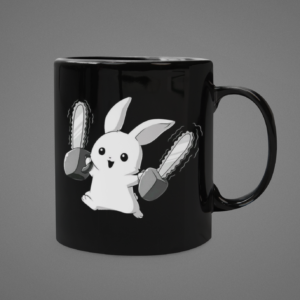 Bunny Printed Coffee Ceramic Mug (350 ml) - Image 2