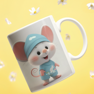 Cute Rabbit Printed Coffee Cearmic Mug (350 Ml) - Image 3