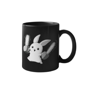 Bunny Printed Coffee Ceramic Mug (350 ml) - Image 1