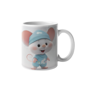 Cute Rabbit Printed Coffee Cearmic Mug (350 Ml) - Image 1