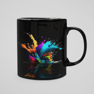 Multicolor Coffee Ceramic Mug (350 ml) - Image 3