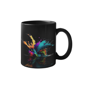 Multicolor Coffee Ceramic Mug (350 ml) - Image 1