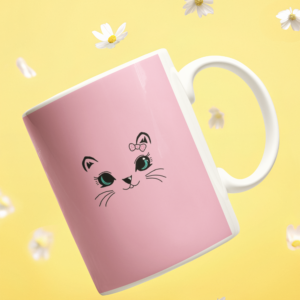 Cat Eyes Coffee Cearmic Mug (350 Ml) - Image 3