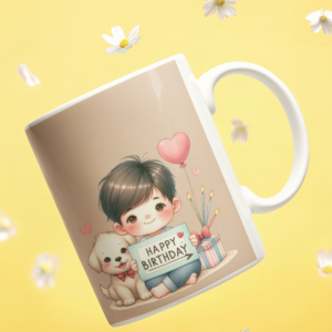 Happy Birthday Coffee Cearmic Mug (350 Ml) - Image 3