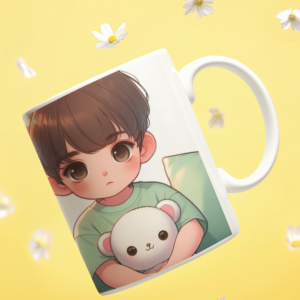 Boy With Teddy Coffee Cearmic Mug (350 Ml) - Image 3