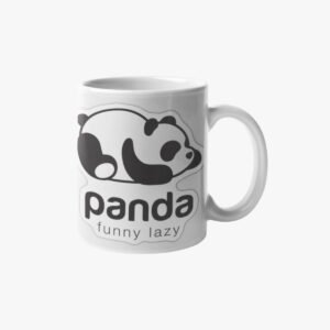 Panda Printed Coffee Cearmic Mug 350 ml - Image 2