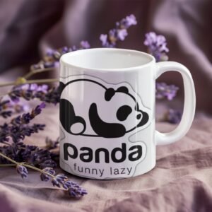 Panda Printed Coffee Cearmic Mug 350 ml - Image 1